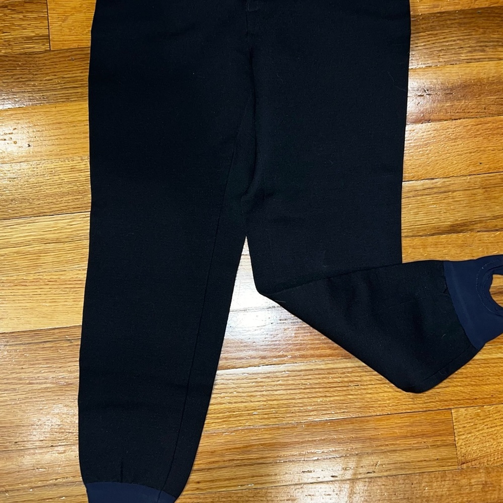 Black Tapered Ankle Ski Pants